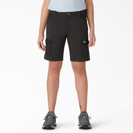 Women's Cooling Slim Fit Cargo Shorts, 10"